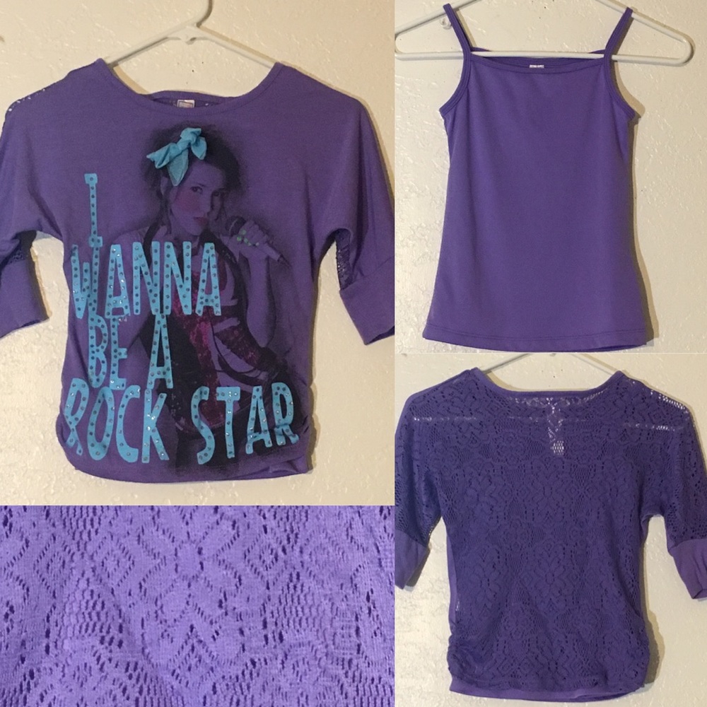 Girls Sz S (7) Beautees 2-piece Top & Camisole